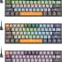 Клавиатура Redragon Fizz Pro,  USB, Bluetooth/Радиоканал, серый оранжевый [72601]